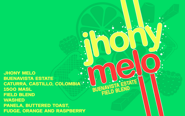 Jhony Melo  Field Blend-Buena Vista Estate. Caldas, Colombia
